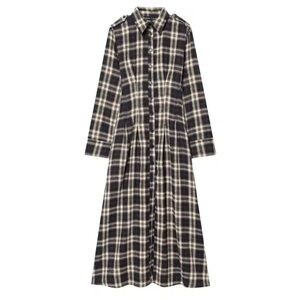 Plaid Long Sleeve Dress